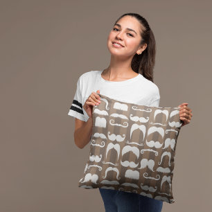 Moustaches Decorative Throw Pillow