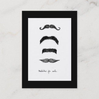 Moustaches For Sale Vertical Chubby Business Card