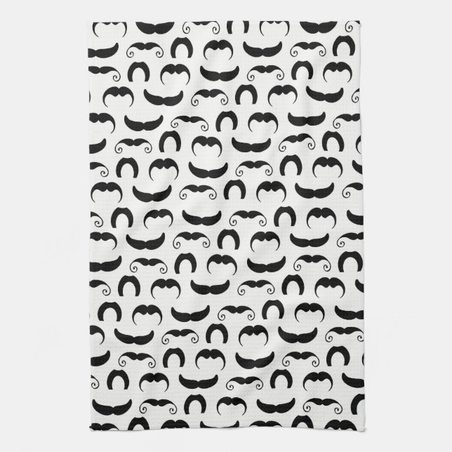 Moustaches Tea Towel (Vertical)