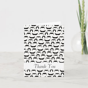 Moustaches Thank You Card