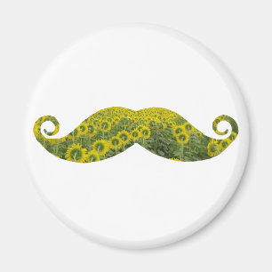 Moustcahe, Moustache  Flowers Funny  Magnet