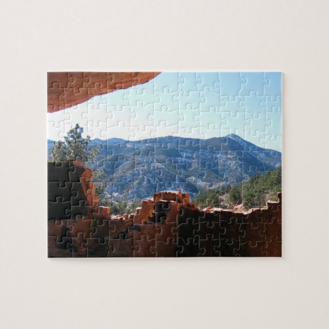 Moutain View From Manitou Cliff Dwellings Jigsaw Puzzle (Horizontal)