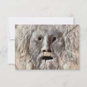 Mouth of Truth - La Bocca della Verità, Rome Italy RSVP Card