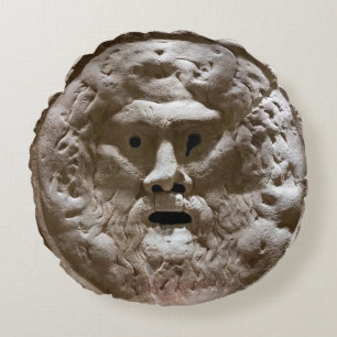 Mouth of Truth Round Cushion