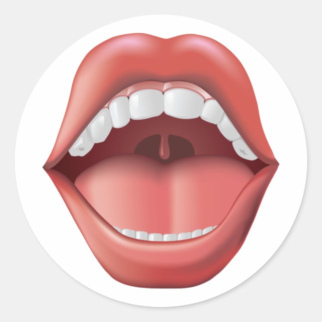 Mouth Open - sticker (Front)
