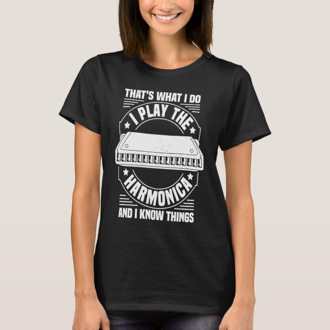 Mouth Organ Harmonicist & Harmonica Player T-Shirt (Front)