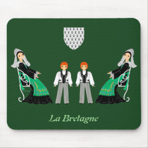 Moutons Blancs, Bretagne, France Mouse Pad
