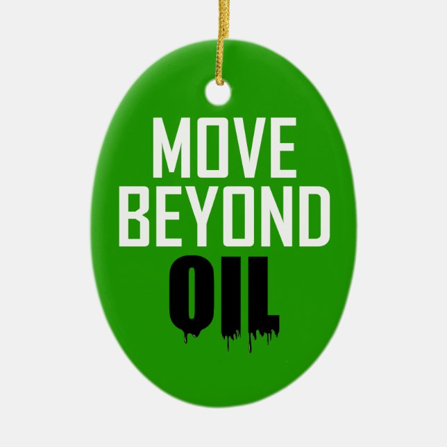 Move Beyond Oil Ceramic Tree Decoration (Front)