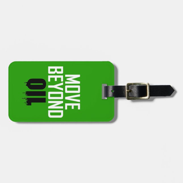 Move Beyond Oil Luggage Tag (Front Horizontal)