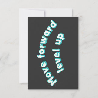 Move Forward Level Up  RSVP Card