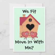 Move In With Me Card - Personalize any text