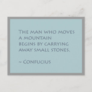 Move Mountains Inspirational Postcard