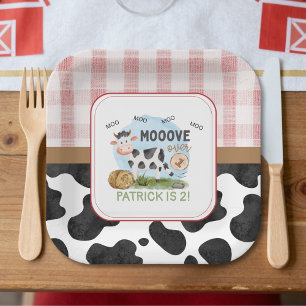 Move Over Barnyard Paper Plate