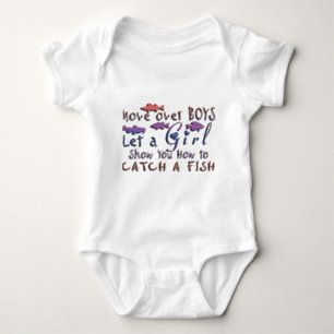 MOVE OVER BOYS GIRLS FISHING BABY BODYSUIT