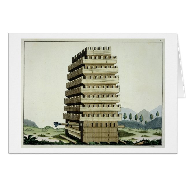 Moveable tower with outer galleries and an additio (Front Horizontal)