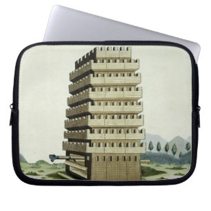 Moveable tower with outer galleries and an additio laptop sleeve