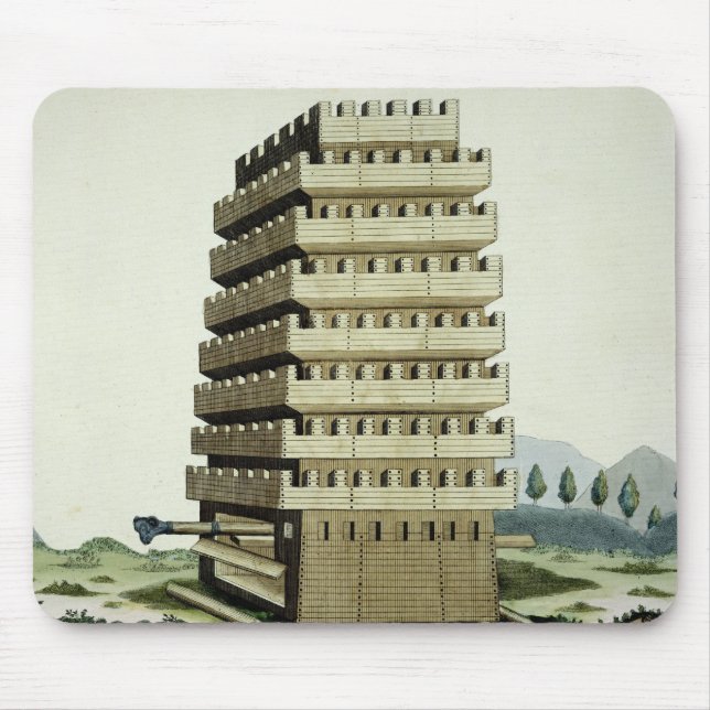 Moveable tower with outer galleries and an additio mouse pad (Front)