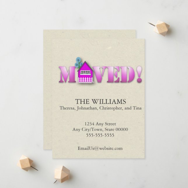 Moved Announcement (Purple) (Front/Back In Situ)