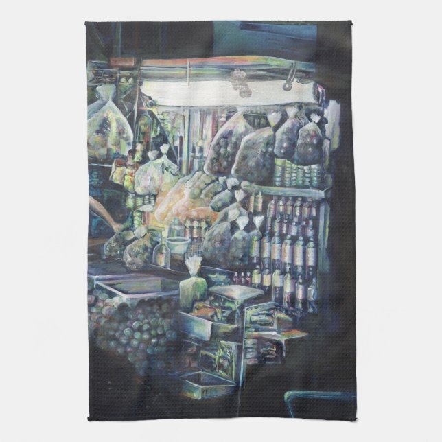 Moved the goal, Singapore Tea Towel (Vertical)