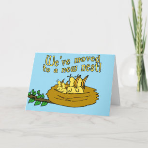 Moved to a New Nest Customisable Cards