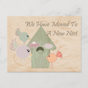 Moved To A New Nest Postcard