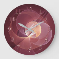 Movement Abstract Modern Wine Red Pink Fractal Art