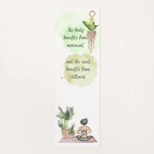 Movement and Stillness Watercolor Yoga Mat