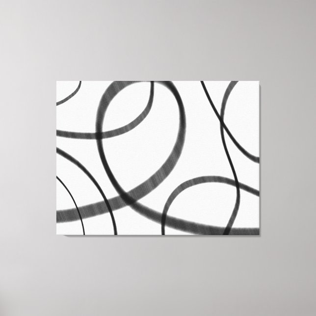 Movement in Black and White  Canvas Print (Front)