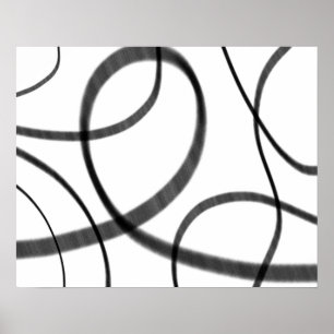 Movement in Black and White  Poster