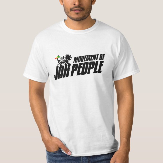 Movement Of Jah People Rasta Lion of Judah Reggae T-Shirt (Front)