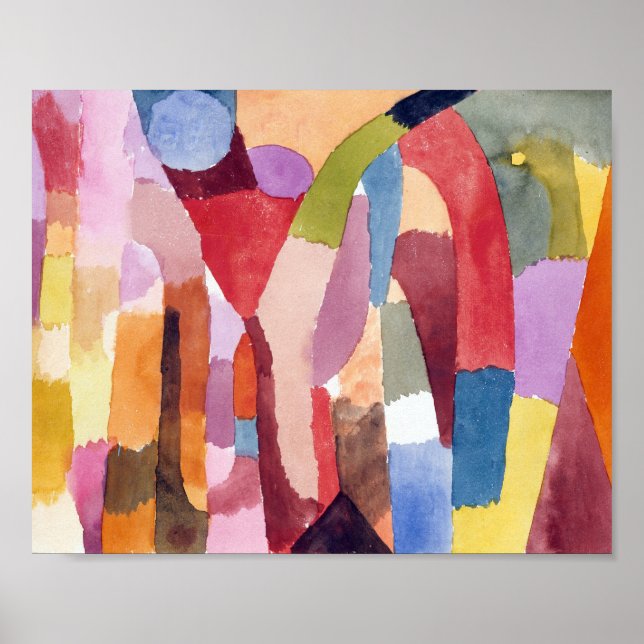 Movement of Vaulted Chambers : Paul Klee 1915 Poster (Front)