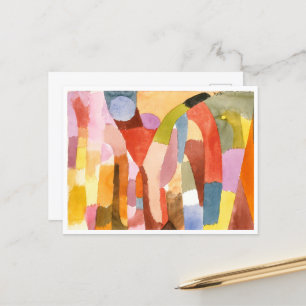 Movement of Vaulted Chambers, Paul Klee  Postcard