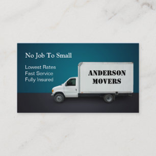 Mover or Moving Company Business Card