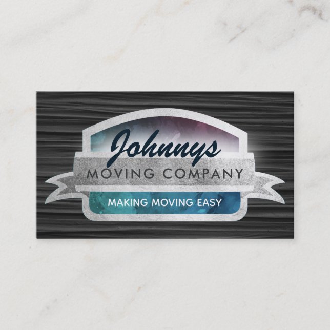 Movers Slogans Business Cards (Front)