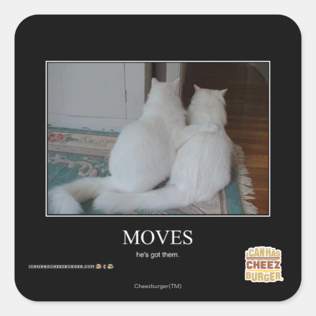 Moves Square Sticker (Front)