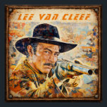 Movie Actor Lee Van Cleef  Poster<br><div class="desc">Movie Actor Lee Van Cleef holding a Shotgun artwork</div>