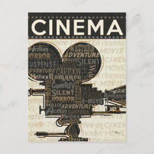 Movie Camera Reel Postcard