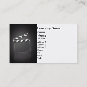 Movie Clapper Business Card