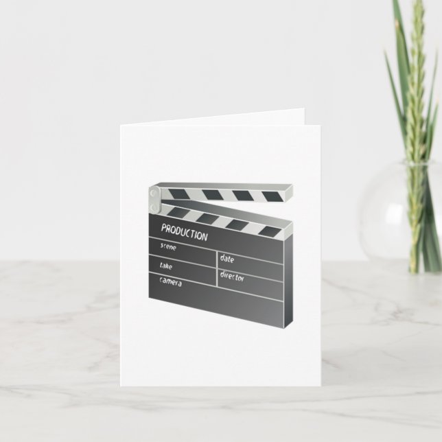 Movie Clapperboard Card (Front)