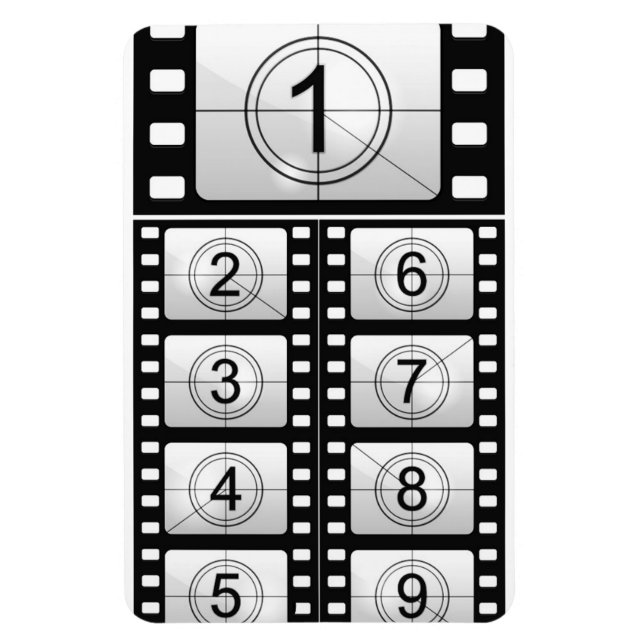"Movie Countdown" Flexible Magnet (Vertical)