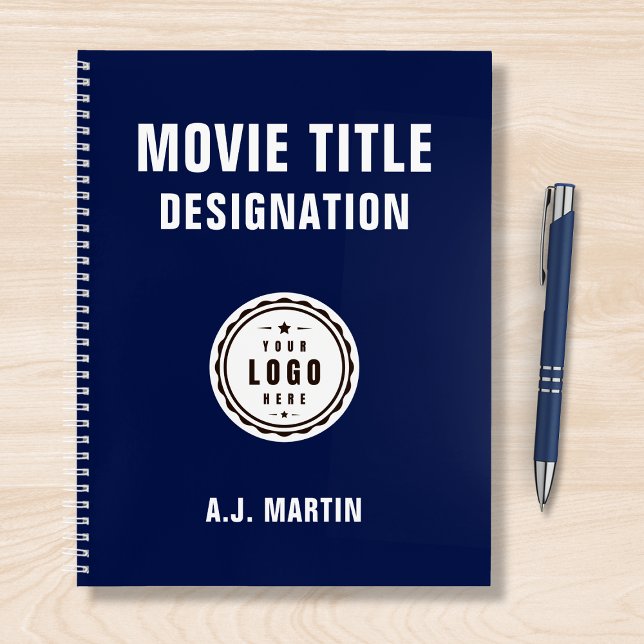 Movie Film Crew Logo Custom Personalised Name Notebook (Creator Uploaded)