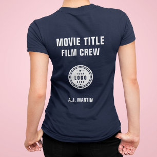 Movie Film Crew Logo Custom Personalised Name Tri-Blend Shirt