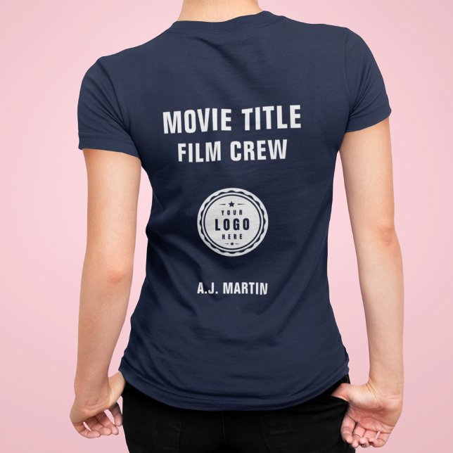 Movie Film Crew Logo Custom Personalised Name Tri-Blend Shirt (Creator Uploaded)