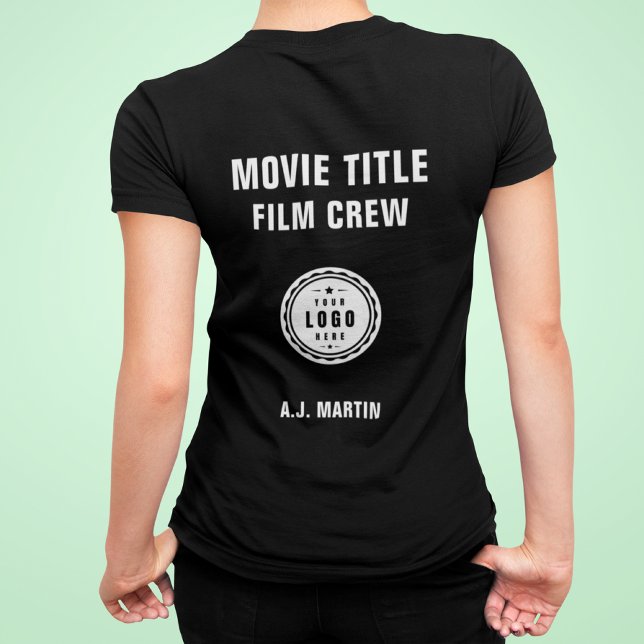 Movie Film Crew Logo Custom Personalised Name Tri-Blend Shirt (Creator Uploaded)