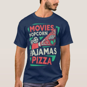 Movie Lovers Watching Night Popcorn  T-Shirt