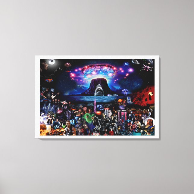 Movie memorabilia montage wall art canvas (Front)