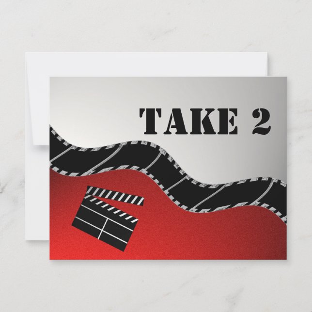 Movie Mitzvah Reception Invitation (Front)