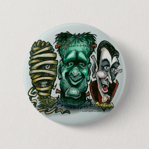 Movie Monsters 6 Cm Round Badge