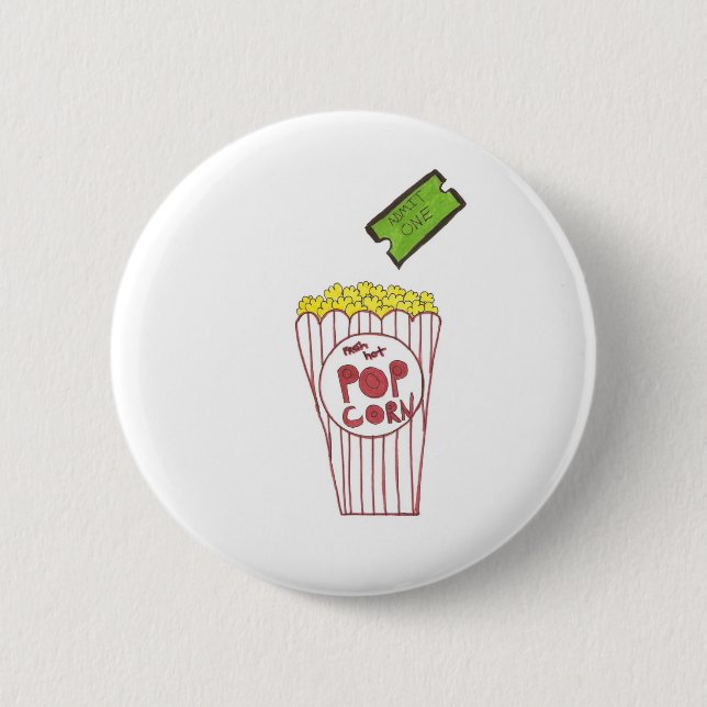 Movie Night 6 Cm Round Badge (Front)