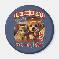 Movie Night - Best Furry Friend - Cute Cat & Dog